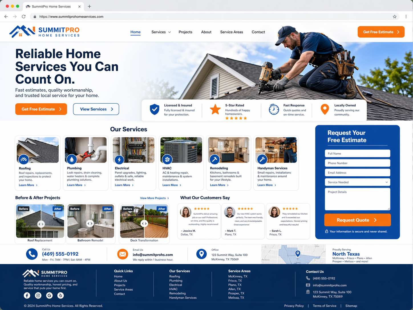Contractor website